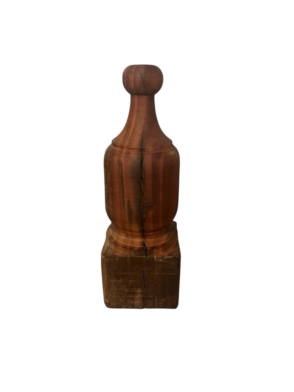 Reclaimed Wood Finial Architectural Element Tabletop Accent